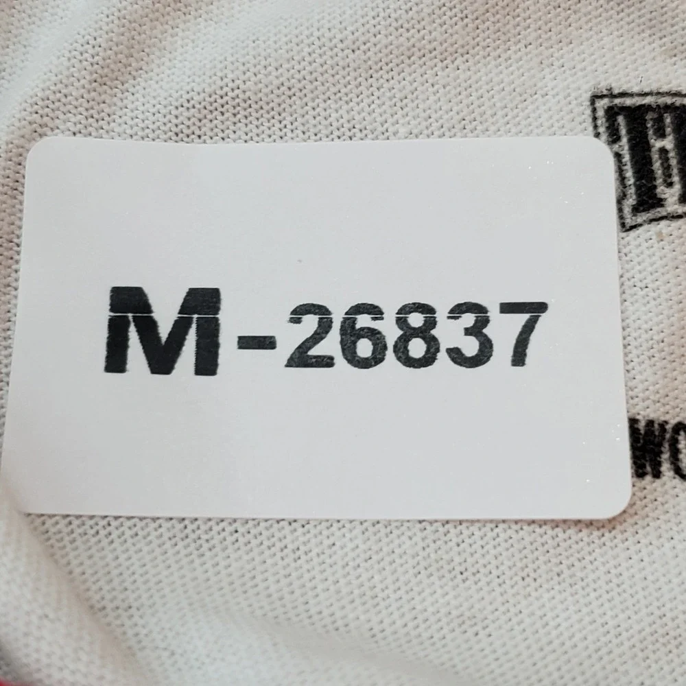 True‎ Religion Men Shirt L White Graphic Logo Number Raglan Baseball Tee